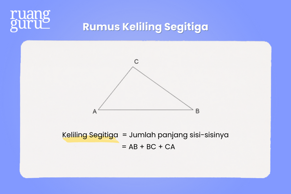 Rumus Dan Cara Menghitung Keliling Luas Segitiga Matematika Kelas